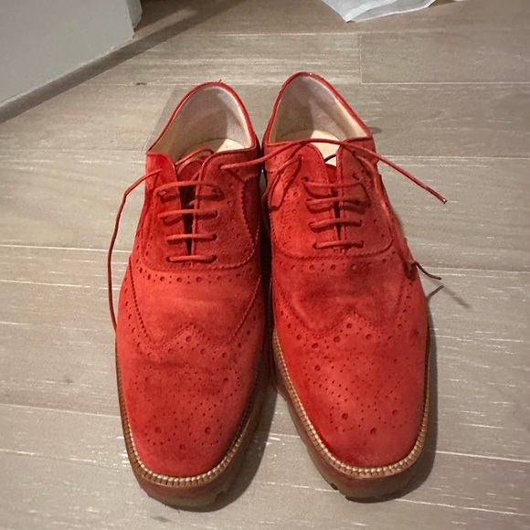 Christian Louboutin Shoes - Christian Louboutin 
Red Suede Shoes
Pre loved in excellent condition.
Authentic